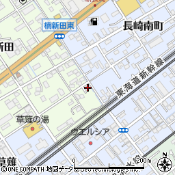静岡県静岡市清水区楠新田126周辺の地図