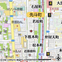 京都府京都市中京区下樵木町周辺の地図