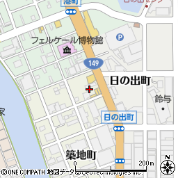 静岡県静岡市清水区築地町10-5周辺の地図