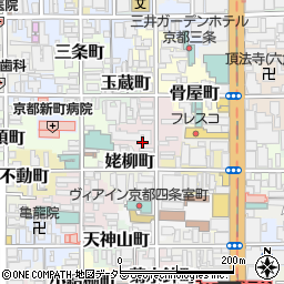 京都府京都市中京区鯉山町周辺の地図