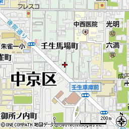 京都府京都市中京区壬生馬場町周辺の地図