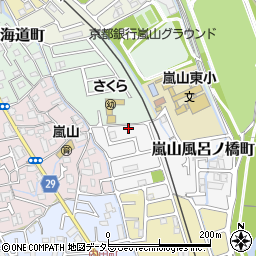 京都府京都市西京区嵐山風呂ノ橋町2-95周辺の地図