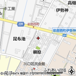 愛知県豊田市畝部西町柳原1-27周辺の地図
