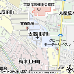 千賀塾梅津太秦教室周辺の地図