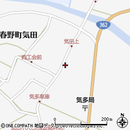 静岡県浜松市天竜区春野町気田869周辺の地図