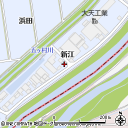 大府新江工業団地協組周辺の地図