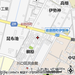 愛知県豊田市畝部西町柳原1-69周辺の地図