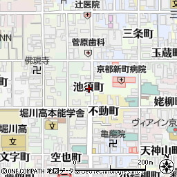 京都府京都市中京区池須町周辺の地図