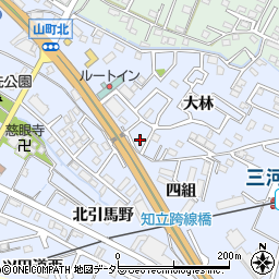 愛知県知立市山町大林57周辺の地図