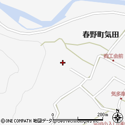 静岡県浜松市天竜区春野町気田795周辺の地図