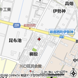 愛知県豊田市畝部西町柳原1-40周辺の地図