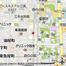 京都府京都市中京区式部町周辺の地図