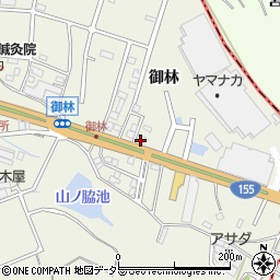 愛知県東海市加木屋町御林周辺の地図