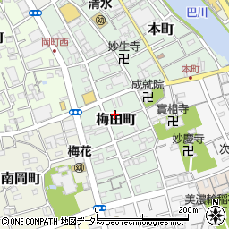 静岡県静岡市清水区梅田町4-12周辺の地図