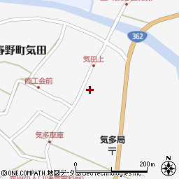 静岡県浜松市天竜区春野町気田870周辺の地図