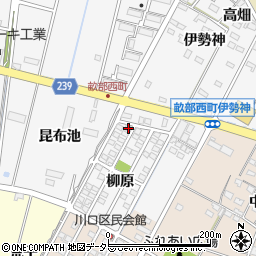 愛知県豊田市畝部西町柳原1-28周辺の地図