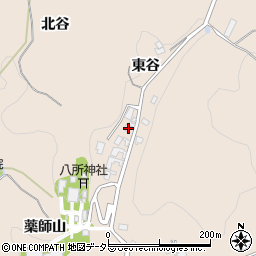 愛知県岡崎市真福寺町東谷周辺の地図