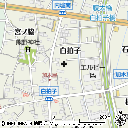 愛知県東海市加木屋町白拍子165周辺の地図