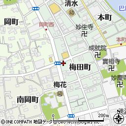 静岡県静岡市清水区梅田町11-25周辺の地図