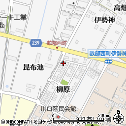 愛知県豊田市畝部西町柳原1-15周辺の地図
