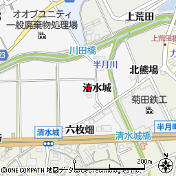 愛知県大府市吉田町（清水城）周辺の地図