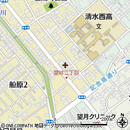 静岡県静岡市清水区西高町12周辺の地図