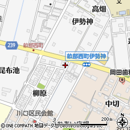愛知県豊田市畝部西町柳原1-99周辺の地図