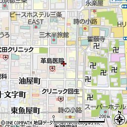 京都府京都市中京区伊勢屋町周辺の地図