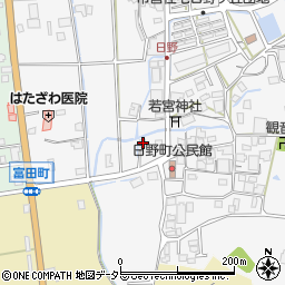 兵庫県西脇市日野町239-3周辺の地図