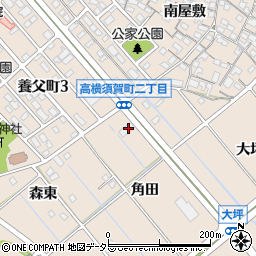 愛知県東海市高横須賀町角田15周辺の地図