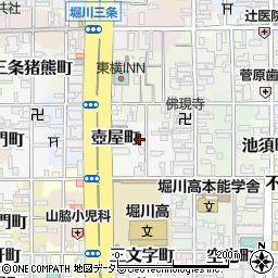 京都府京都市中京区越後突抜町周辺の地図