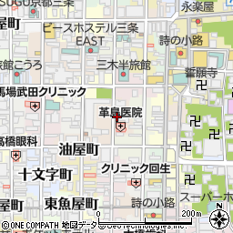 京都府京都市中京区坂井町周辺の地図