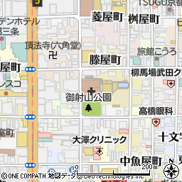 ウィングス京都　イベントホール周辺の地図