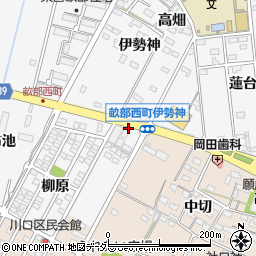愛知県豊田市畝部西町柳原28-1周辺の地図