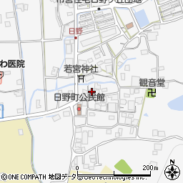 兵庫県西脇市日野町303-1周辺の地図