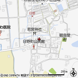 兵庫県西脇市日野町303-1周辺の地図