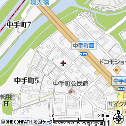 愛知県刈谷市中手町周辺の地図