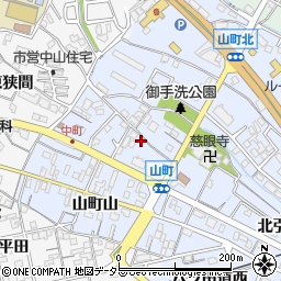 愛知県知立市山町桜馬場周辺の地図