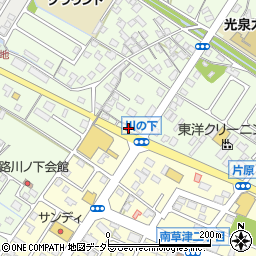 京屋クリーニングフレンドマート南草津店周辺の地図
