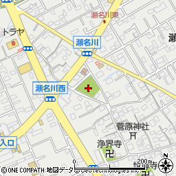 瀬名川公園周辺の地図