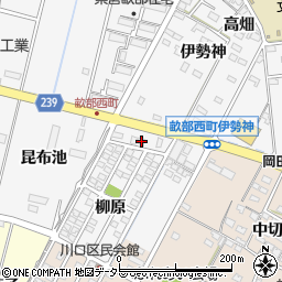 愛知県豊田市畝部西町柳原1-52周辺の地図