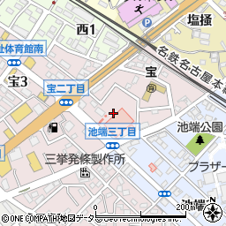 愛知県知立市宝町（石亀）周辺の地図