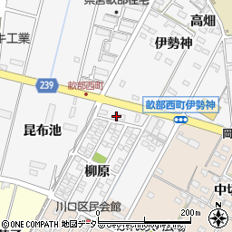 愛知県豊田市畝部西町柳原1-50周辺の地図