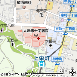 セブンイレブンＫＯＹＯ大津赤十字病院店周辺の地図