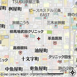 京都府京都市中京区骨屋之町周辺の地図