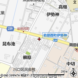 愛知県豊田市畝部西町柳原1-54周辺の地図