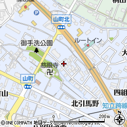 愛知県知立市山町御手洗周辺の地図