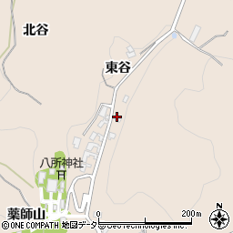 愛知県岡崎市真福寺町東谷22周辺の地図