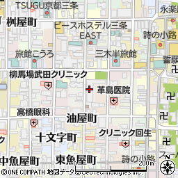 京都市役所　教育委員会生涯学習部周辺の地図