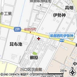 愛知県豊田市畝部西町柳原1-48周辺の地図